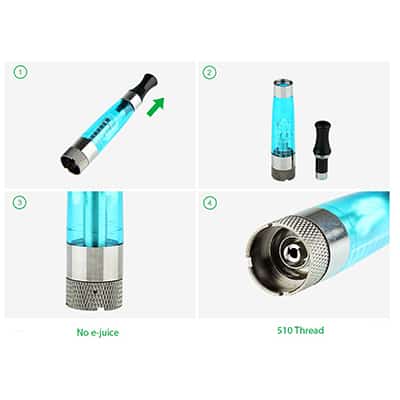 Kangertech CEX eGo CC Clearomizer 1.6ml 5pcs