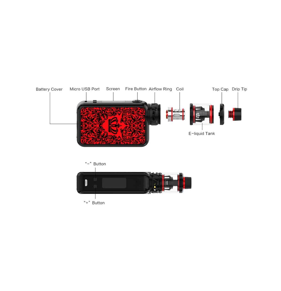 Uwell Crown IV Box Mod Kit 6ml