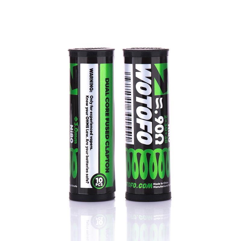 10pcs Wotofo Dual Core Fused Clapton 2*30ga+38ga 0.90