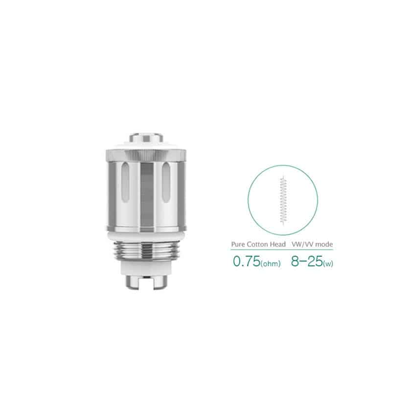 5pc Pure Cotton Heads 0.75ohm for Eleaf GS Air