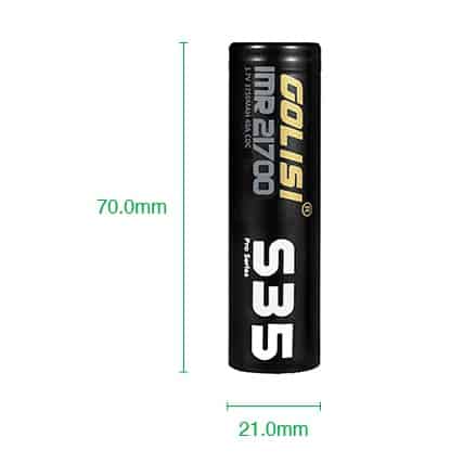 Golisi S35 IMR 21700 High-drain Li-ion Battery 40A 3750mAh