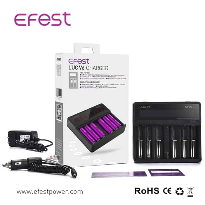 Efest LUC V6 6 Channel Battery Charger