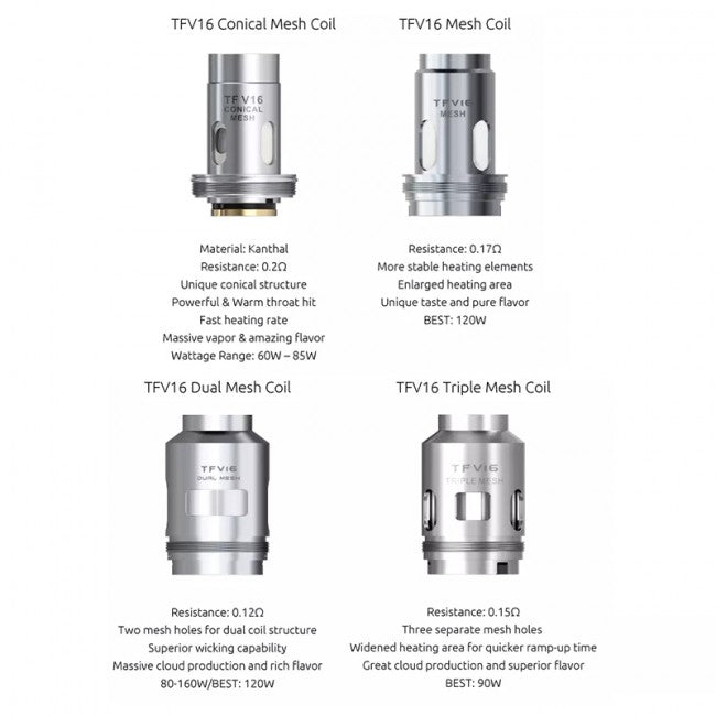 Smok TFV16 Mesh Coil Series (3Pcs/Pack)