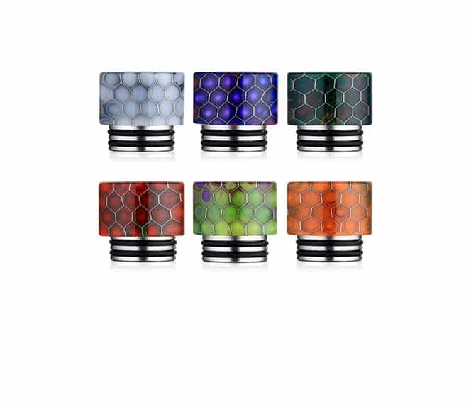 Grid Resin & Stainless Drip Tip for Smok TFV8 & 810