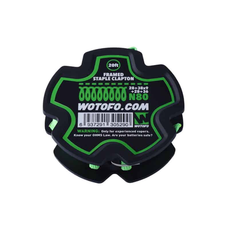 20ft Wotofo Framed Staple Clapton Wire 28ga+38ga*9+28ga+36ga