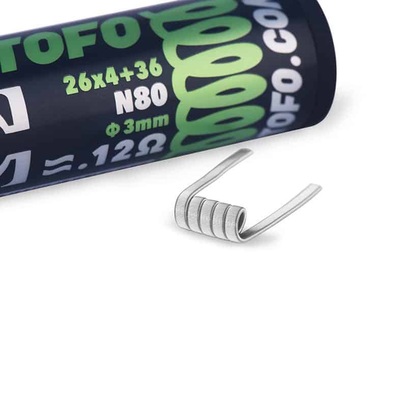 WOTOFO - QUAD CORE FUSED CLAPTON PREBUILT COILS 0.12OHM - 10PCS