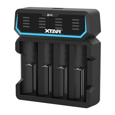 Xtar D4 4-slot Quick Charger with LED Screen