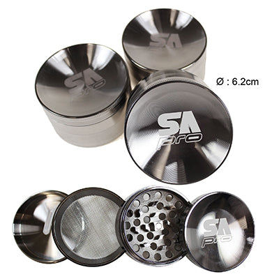 Stone Age 4 Piece Laser Cut Grinder With Storage